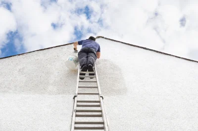 Peinture extérieure à Hérouvillette — façades et ravalement